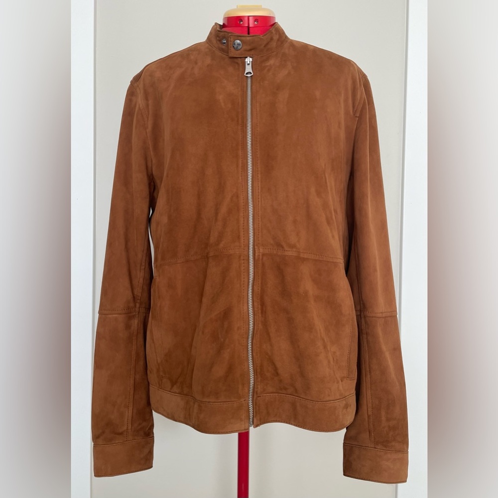 Mantinique %100 Goat suede brown jacket  EUC - Sz.XL